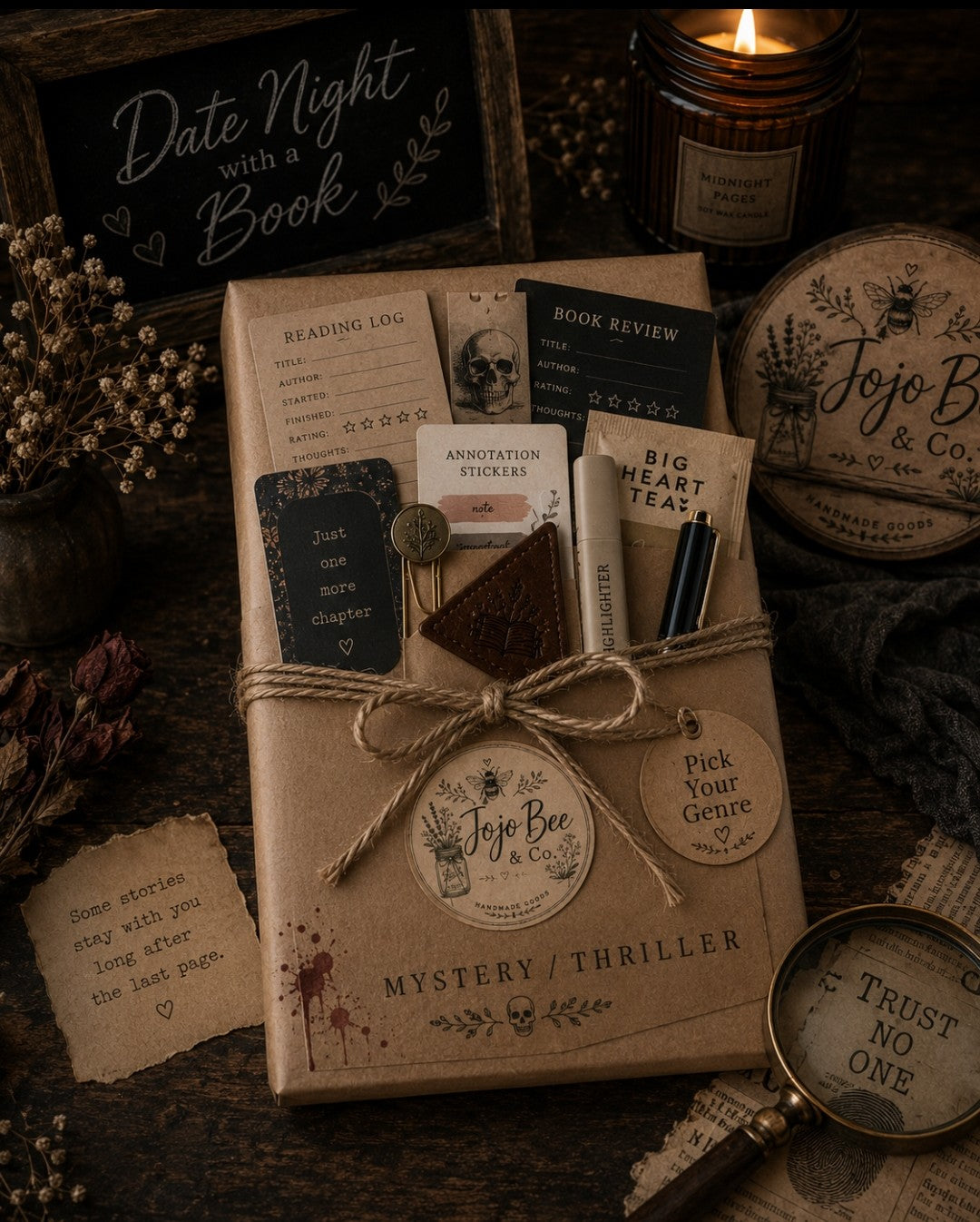 Mystery/Thriller Date Night with a Book