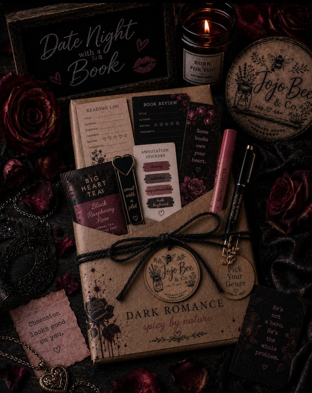 Dark Romance Date Night with a Book